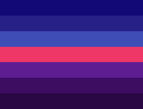 black-salt-cage:My redesign of the Fictosexual flag! ♩✧♪●♩○♬☆ The various shades of blue symbolize t