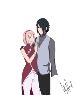 appleheadss:  Sakura and sasuke with different