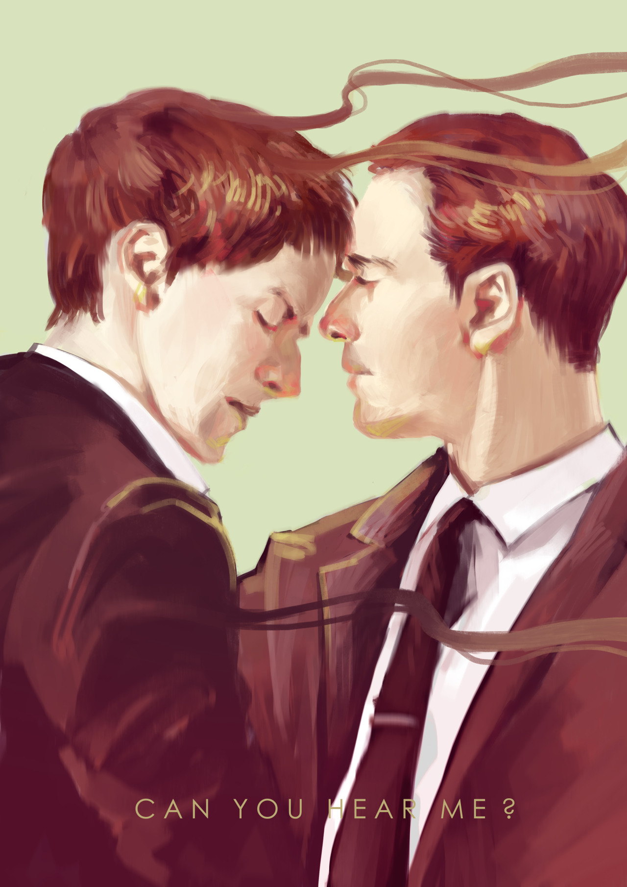superfartart:  I was thinking of an AU story when i did this painting hehheheh &gt;the