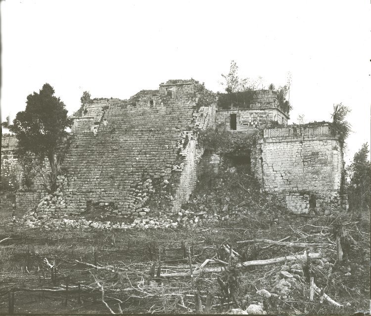 tlatollotl:  The Casa de Monjas at Chichen Itza before restoration, part 2Taken in