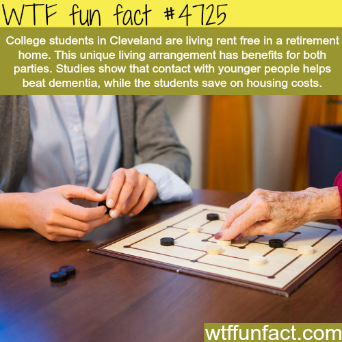 wtf-fun-factss:  Rent is free for some college students in Cleveland - WTF fun facts 
