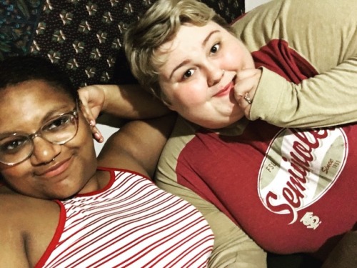 gayintheattic:In honor of lesbian visibility day here’s a couple of dykes in love. ❤️