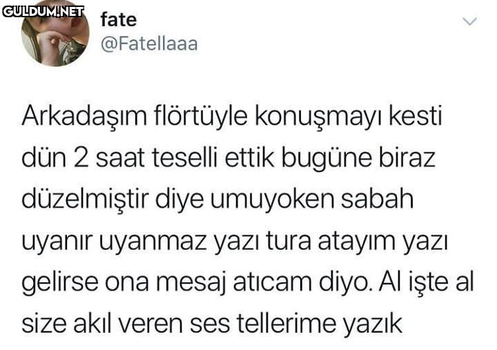 Arkadaşım flörtüyle...