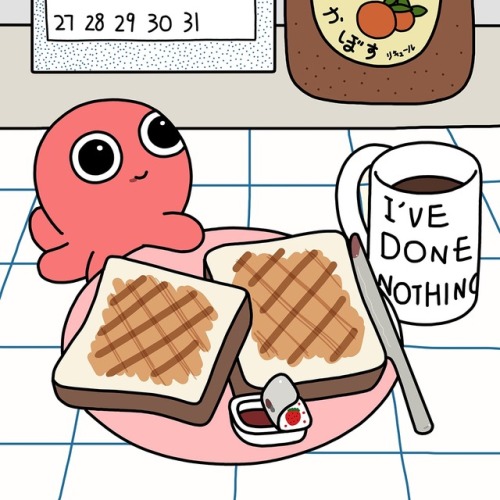somanyseals:Little octopus just made you breakfast!