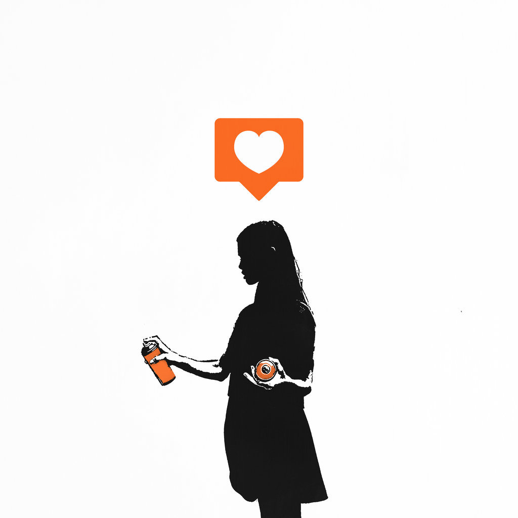 siyahalbatros:    Street Art Sweetheart