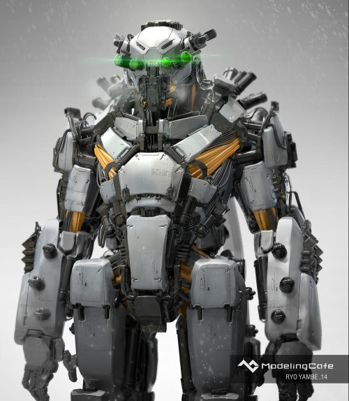 Mech by Ryo Yambe.More robots here.