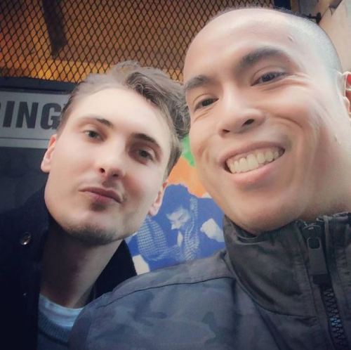 Selfie with Australian actor Eamon Farren from movies Lion, Chained and Broadway&rsquo;s The Pre