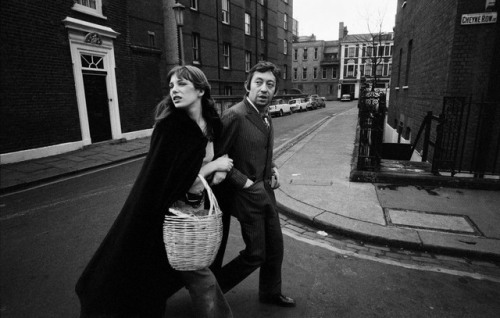 cinemarhplus:  Serge Gainsbourg and Jane Birkin in London, Photos by Ian Berry