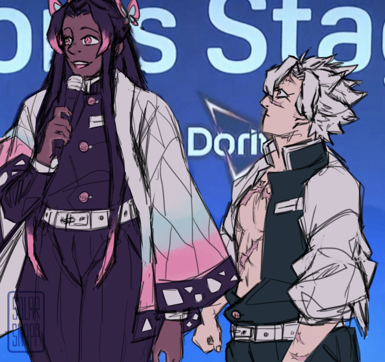 redrew my og demon slayer oc's hair : r/KimetsuNoYaiba