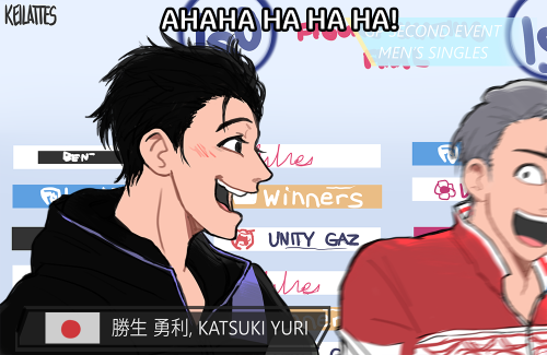 keilattes:Viktor Nikiforov and Yuri Katsuki competing against eachother on the same rink and actually taking anything seriously? Yeah, me neither (entirely based on this)