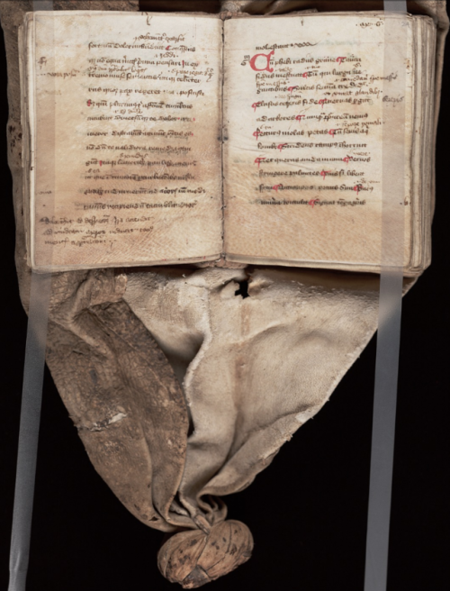 MS 84 - The Yale &ldquo;Girdle Book&rdquo;Girdle books were codices whose outer covers formed a leat