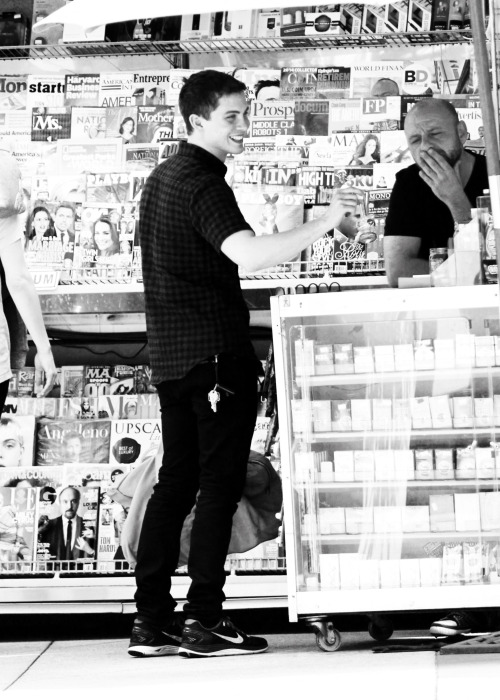 just-cat-memes: Logan out shopping in Hollywood with Dean Collins (May 9th, 2014).