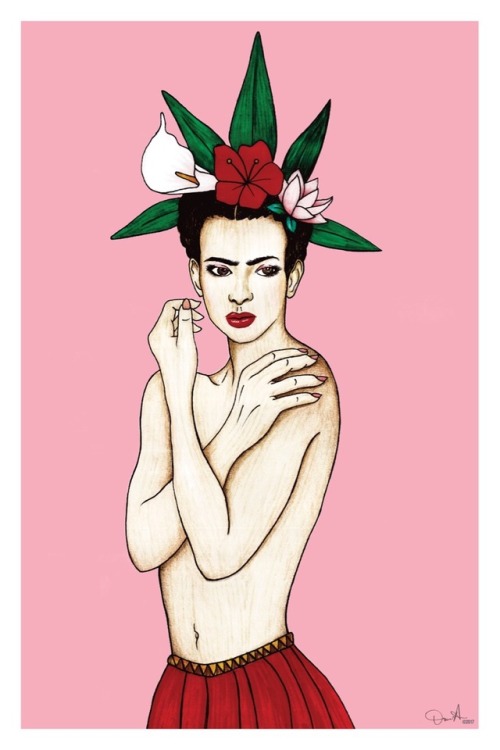 omaraguadoart - Today is Frida Kahlo’s Birthday!!! Here’s my...