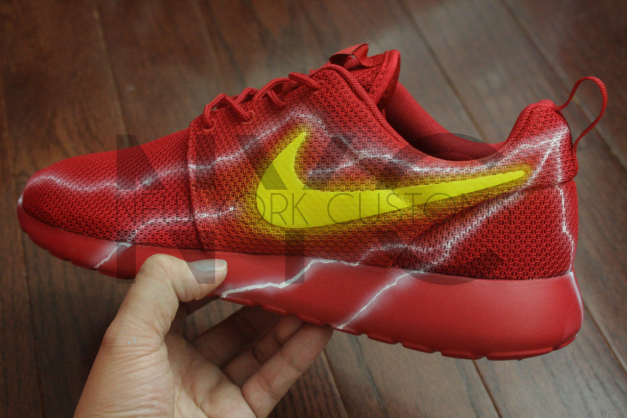 The Flash Nike Roshe Run One Custom