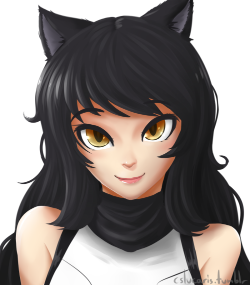 #123 - Favorite Faunus - BlakeFor the RWBY Art Challenge prompt… two days ago. Work work wooooork.As for why she’s my favorite, lessee… Cat GirlWhite and Black color schemeKuudereBare Shoulders/Underarm Justice