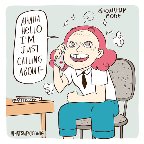 whatsupbeanie: Hahaha I’m a functional adult that can use the phone no problem, yep, definitely *sweats*. In all seriousness, I’ve had a huge problem with doing phone calls most of my life and have made huge progress with it to the point that I can