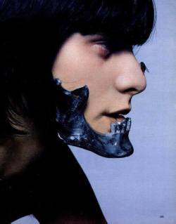 woid:  Metal jaw piece by Shaun Leane for Alexander McQueen, photographed by Donna Trope.   