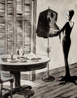 vintagegal:  Illustration by Charles Addams 