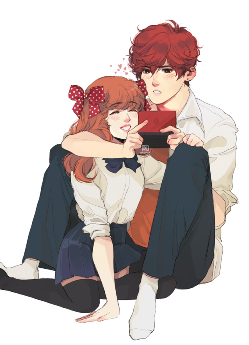 mhaikkun:every time mikorin does something bold like this he gets embarrassed but chiyo thinks it&rs