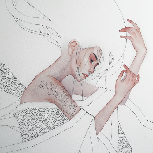 kelogsloops: a dreamerprogress of my painting for @havengallery