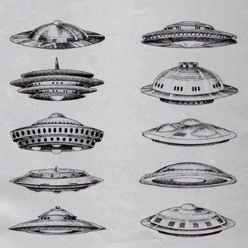 ufo-the-truth-is-out-there:Vintage ufo shapes