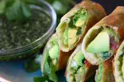 vegan-yums:  Avocado Eggrolls Recipe :: Vegan