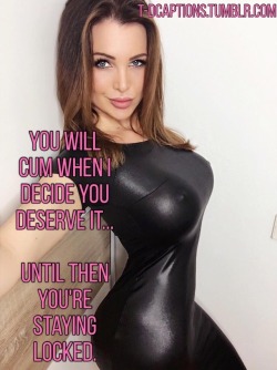 Femdom Chastity Captions, Cum Denial