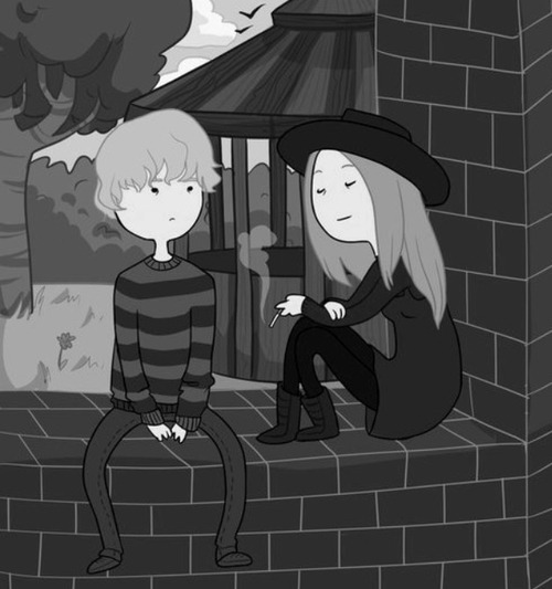 rinatic:  American Horror Story Cartoom on We Heart It. 