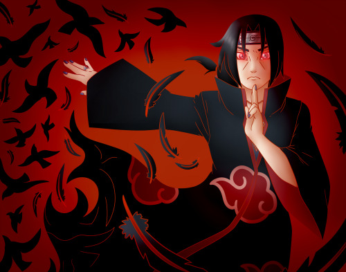  A commission of Itachi Uchiha I did for a friend’s son. uvu 