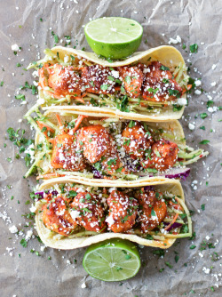 do-not-touch-my-food:  Korean Oven-Fried Chicken Tacos