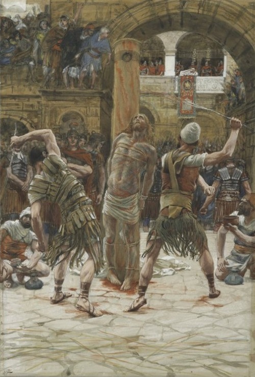 by-grace-of-god:“And I, when I am lifted up from the earth, will draw all men to myself.” - John 12:32James Tissot