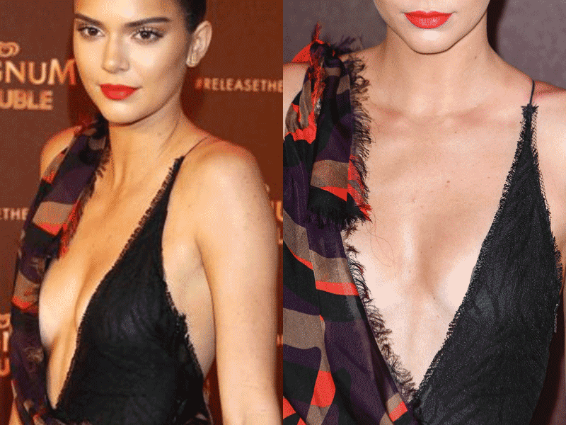 starprivate:  Kendall Jenner couldn’t find a deeper cleavage  Kendall Jenner job