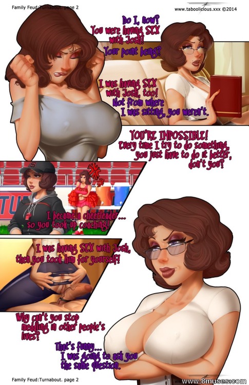 joeltorridisurdaddy:  FAMILY FEUD #2: TURNABOUT Part 1 of 2  A mother/daughter incest comic by Taboolicious