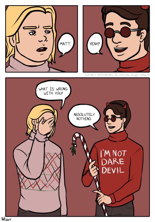 sir-not-appearing-in-this-blog:  for christmas that year matt gave foggy a stomach