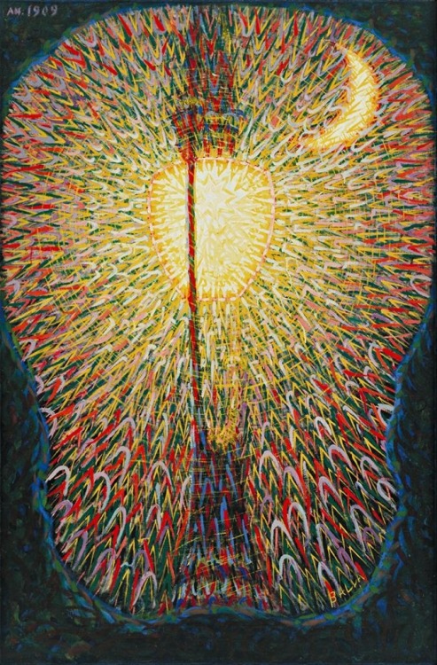 mindcontrolexperiment:Street Light, Giacomo Balla, 1909