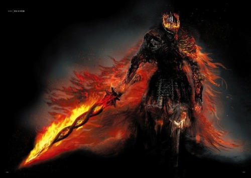 lord-of-cinder-and-ashes: Soul of Cinder concept art.