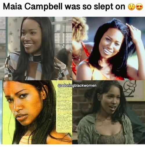 #Repost with @adoringblackwomen #maiacampbell ❤️ brown skin women were so slept on in the 90s/2000s,