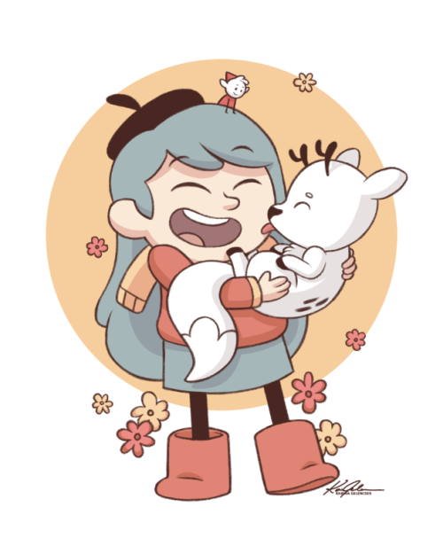 Hilda, Twig and Alfur~! Was inspired by the (actually warm??) arrival of spring. Who else was g