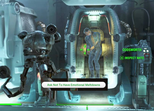 childofmalkav:the new cool thing is to put sims 4 menus over pictures of fallout characters, pass it