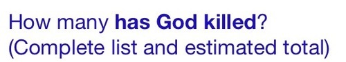 kirschtein-be-bitchin:  shingekinokyojinheaven:  dragon-in-a-fez:  shingekinokyojinheaven:  i told my mom that god has killed babies in the bible and she didn’t believe me so i searched it up and to my surprise  wait  what  there’s a list???  JESUS