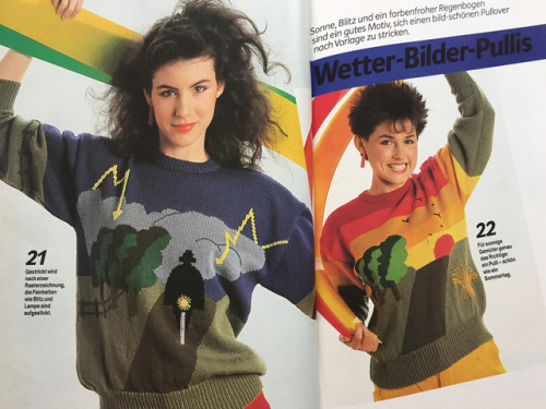 from a 80s knitting book - lovely weather sweater