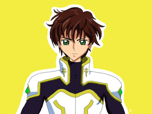 aaaand the last part of code geass holy trinity: smol kururugi suzaku i kinda fucked up the collar t