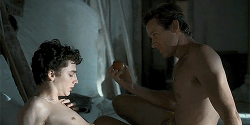 cmbyn-gifs:‘Oh, I see… You’ve moved on to the plant kingdom already. What’s next? Minerals? I suppos