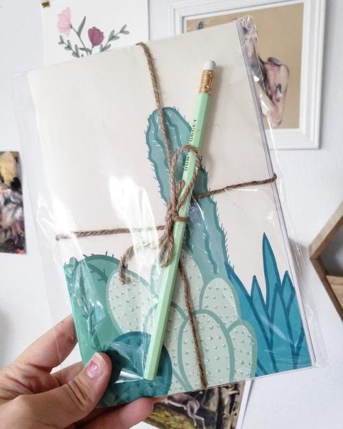  Cactus Notebook // TheWednesdaysArt