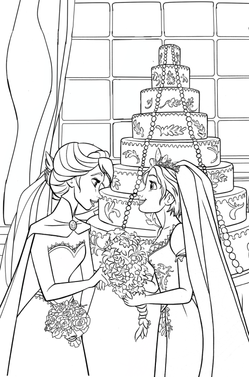 submissivefeminist:  cancersyndrome:  And more coloring pages!  LESBIAN PRINCESS COLORING PAGES!Reblogging for my fellow queer littles. 