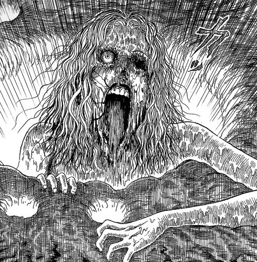 slobbering:  Junji Ito