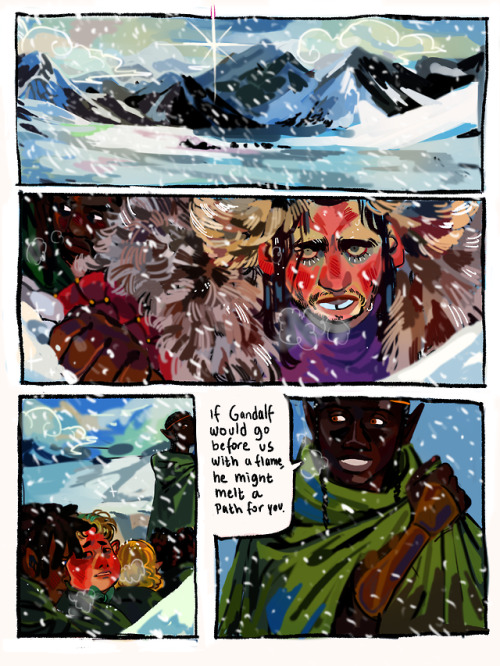 jadenvargen:that scene where legolas just “eat my dust” and sprints like 600mph in a snowstorm just 