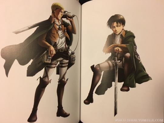 A Look Inside the Shingeki no Kyojin ANIME ILLUSTRATIONS Artbook by WIT Studio!I just received this beautiful artbook today, and its 120+ pages are incredibly comprehensive! The book is divided up into six sections: “MAGAZINE,” “COLLABORATE,”