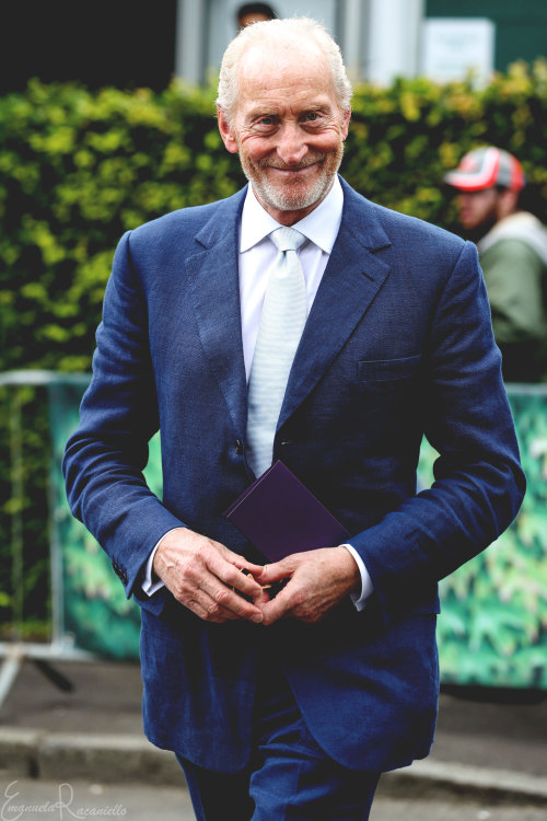 Charles Dance at Wimbledon 2016