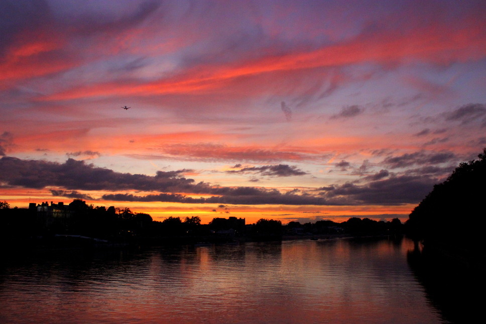 Putney Bridge“the sun was setting and the sky looked glorious so I pressed the bell and got off the bus and crossed the road and on the other side of the bridge I watched the sun set in all its glory and most people just passed by, but I stayed...